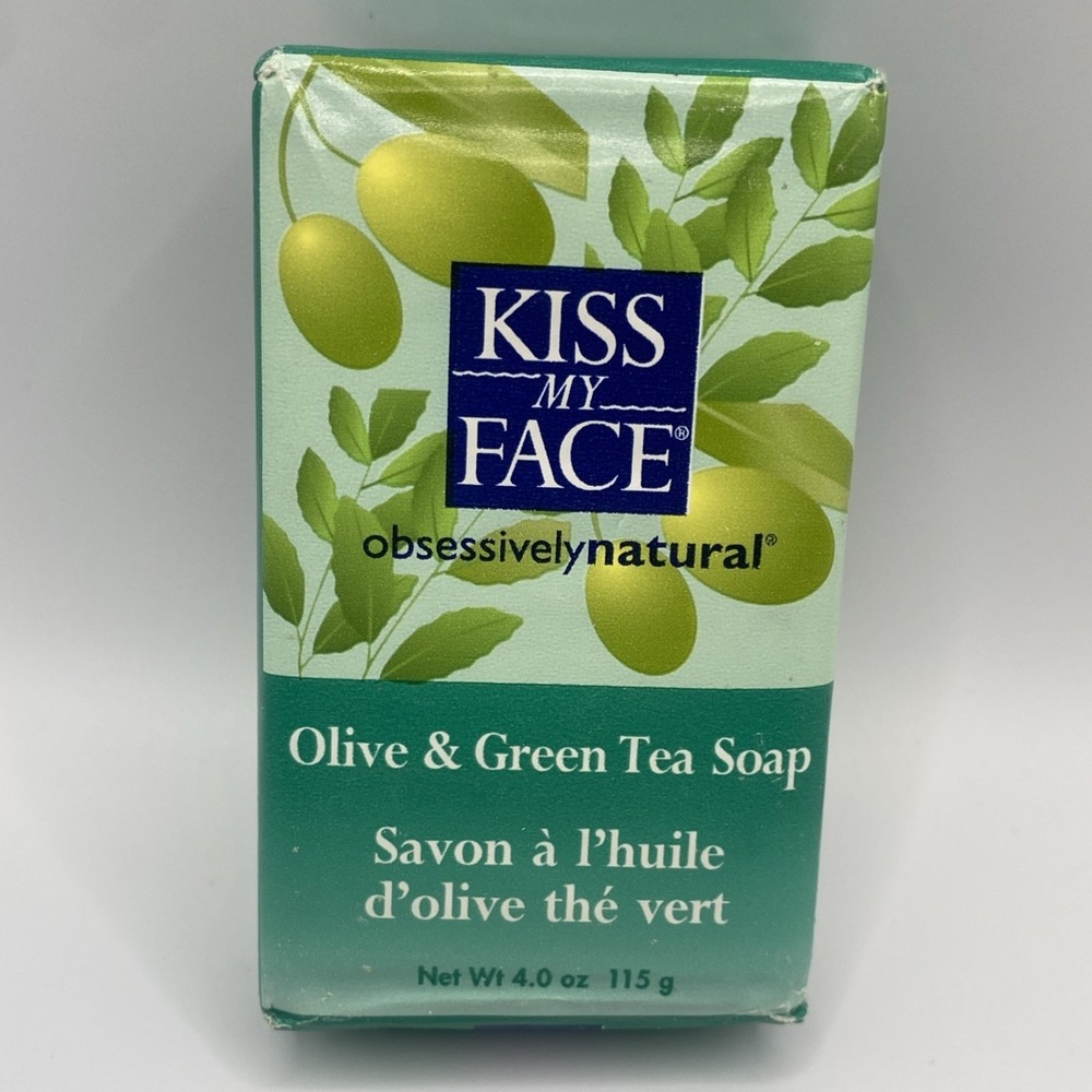 Kiss My Face Olive & Green Tea  Bar Soap - 4.0 oz Bar Obsessively Natural‎